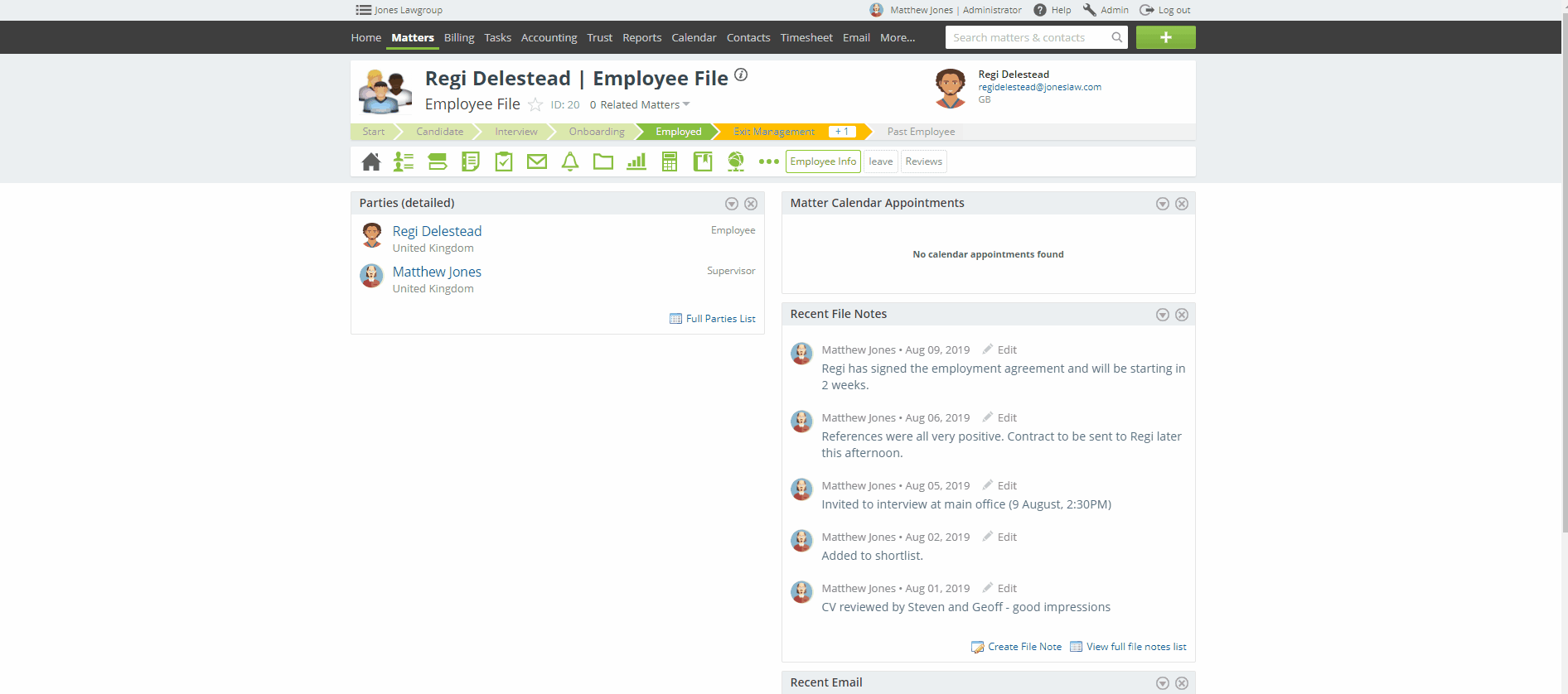 Employee File Regi